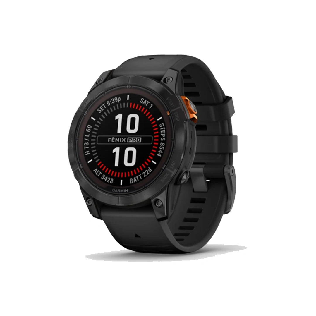 Garmin Fenix 7 Pro 45mm Solar Edition, Slate Gray With Black Band in Qatar Garmin Fenix 7 Pro 45mm Solar Edition, Slate Gray With Black Band in Qatar